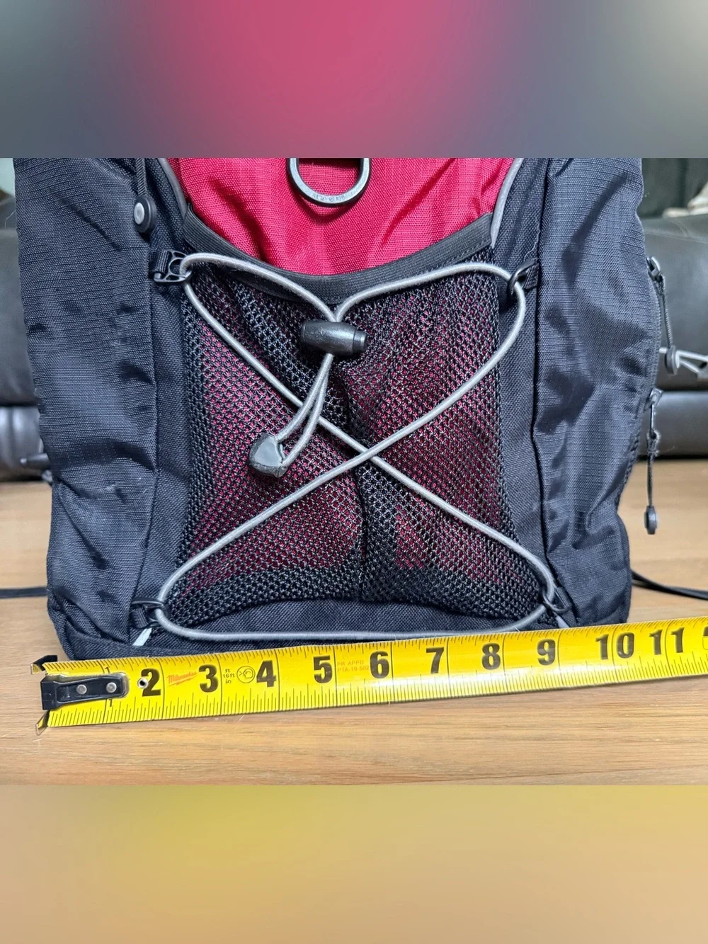 L.L.Bean Red & Black Backpack Daypack